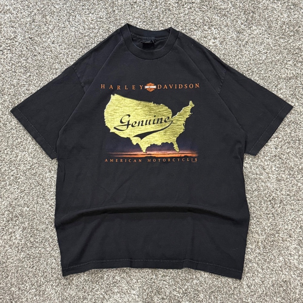 Vintage 2000 Harley-Davidson Genuine American‎ Motorcycles T-Shirt Mens XL USA
